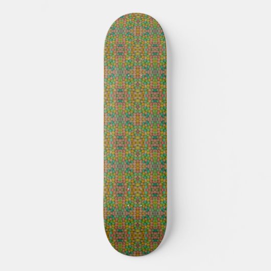Jelly Beans Plaid Persoonlijk Skateboard (Voorkant)