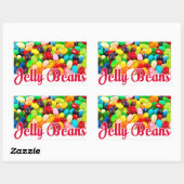 Jelly Beans Rechthoekige Sticker (Vel)