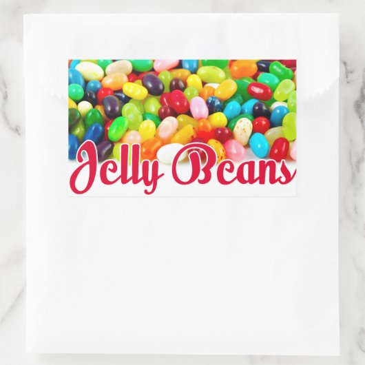 Jelly Beans Rechthoekige Sticker (Tas)