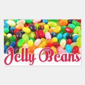 Jelly Beans Rechthoekige Sticker (Voorkant)
