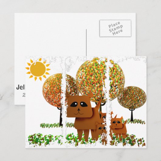 Jelly Beans Regel Briefkaart (Voorkant / Achterkant)