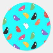 Jelly Beans Ronde Stickers (Voorkant)