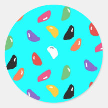 Jelly Beans Ronde Stickers