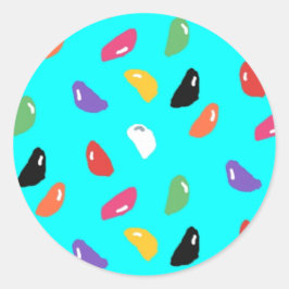 Jelly Beans Ronde Stickers