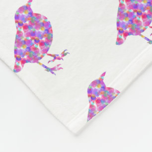 Jelly Birds Fleece Blanket