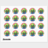 Jelly Bliss Stickers: Zoet je wereld! Ronde Sticker (Vel)