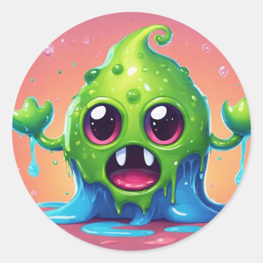 Jelly Bliss Stickers: Zoet je wereld! Ronde Sticker (Voorkant)