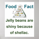 Jelly bonen zijn glanzend vanwege schellak - voeds poster (Voorkant)