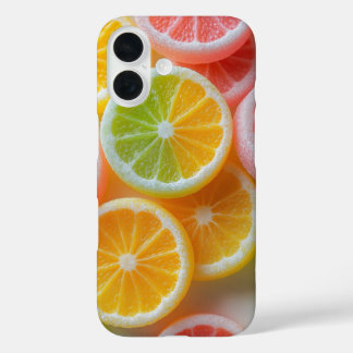 Jelly Candy Citrus Fruits iPhone 16 Hoesje