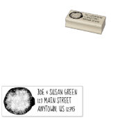 Jelly Donut Doughnut Foodie Persoonlijk adres Rubberstempel (Gestempeld)