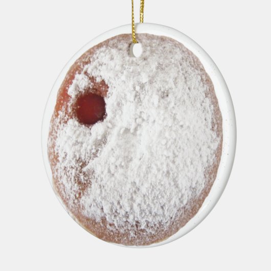 Jelly Donut Keramisch Ornament (Links)