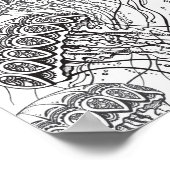 Jelly Fish Doodle 2 Poster (Hoek)