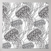 Jelly Fish Doodle 2 Poster (Voorkant)