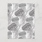 Jelly Fish Doodle Briefkaart (Voorkant)