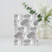Jelly Fish Doodle Briefkaart (Staand voorkant)