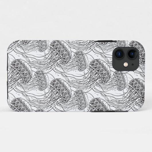 Jelly Fish Doodle Case-Mate iPhone Case (Achterkant (horizontaal))