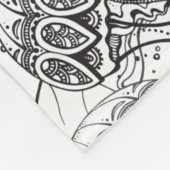 Jelly Fish Doodle Fleece Deken (Hoek)