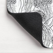 Jelly Fish Doodle Muismat (Hoek)