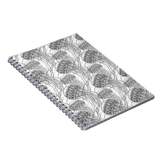 Jelly Fish Doodle Notitieboek (Rechterzijde)