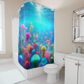 Jelly Fish Douchegordijn (In situ)