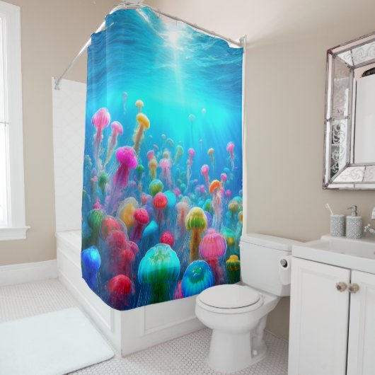 Jelly Fish Douchegordijn (In situ)