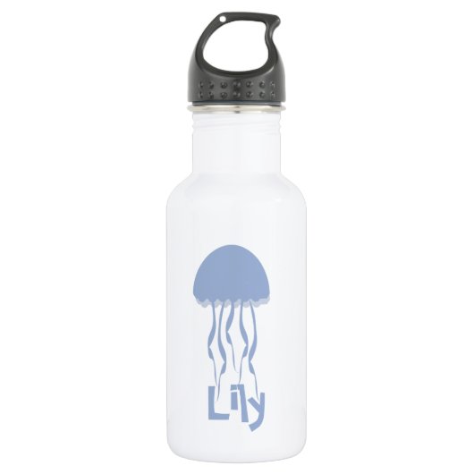 Jelly Fish Kinder Name Stainless Steel Water Bottl Waterfles (Voorkant)