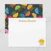 Jelly Fish Note Card Notitiekaartje (Voorkant / Achterkant)