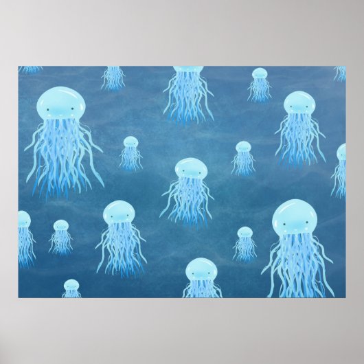 Jelly fish - poster print (Voorkant)
