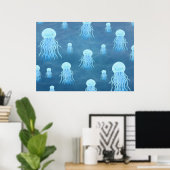 Jelly fish - poster print (Thuiskantoor)