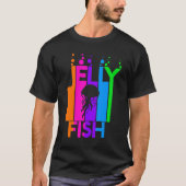 Jelly Fish Rainbow Bubble met Silhouette T-shirt (Voorkant)