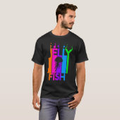 Jelly Fish Rainbow Bubble met Silhouette T-shirt (Voorkant volledig)