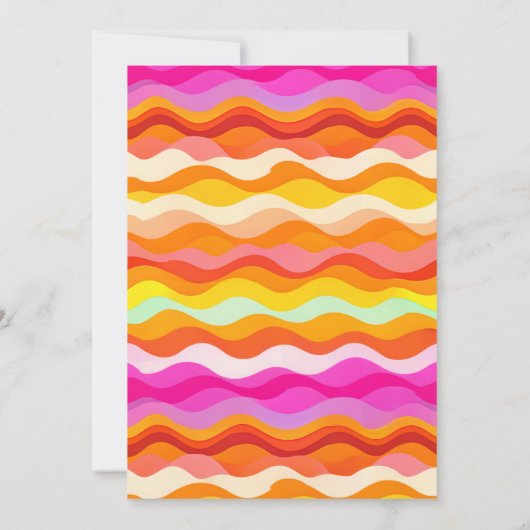 Jelly Fish Roze Geel Gradiënt Pastel Baby shower Kaart (Achterkant)