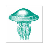  JELLY FISH RUBBER STEMP ZELFINKTENDE STEMPEL (Design)