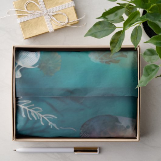 Jelly Fish Waterverf Decoupage tissuepapier (Geschenk)