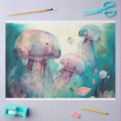 Jelly Fish Waterverf Decoupage tissuepapier (Craft)