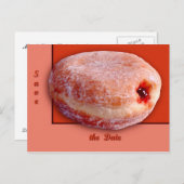 Jelly Fled Donut Aankondigingskaart (Voorkant / Achterkant)