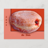 Jelly Fled Donut Aankondigingskaart (Voorkant)