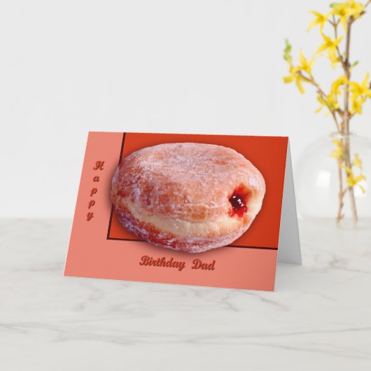 Jelly Fled Donut Kaart (Gele Bloem)