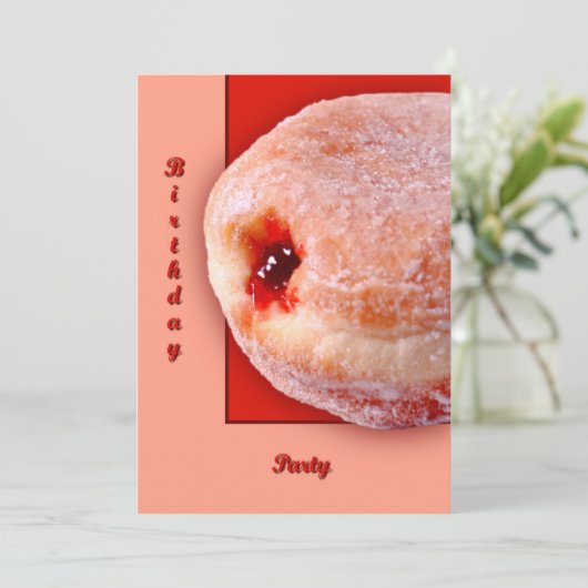 Jelly Fled Donut Kaart (Staand voorkant)