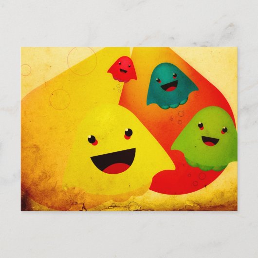Jelly Ghosts Briefkaart (Voorkant)