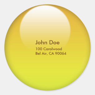 Jelly gold button envelope sealers ronde sticker