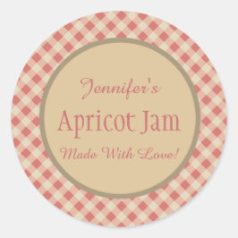 Jelly Jam Custom Jar Baking Bakery Ronde Sticker