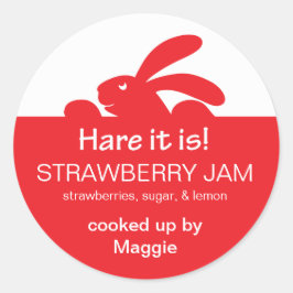 Jelly Jar Rabbit Label