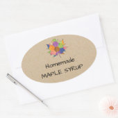 Jelly Jar Zelfgemaakte Maple Syrup Sticker (Envelop)