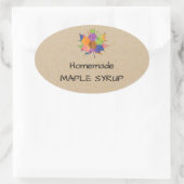 Jelly Jar Zelfgemaakte Maple Syrup Sticker (Tas)