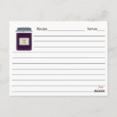 Jelly Jars Recipe-kaarten Briefkaart (Achterkant)