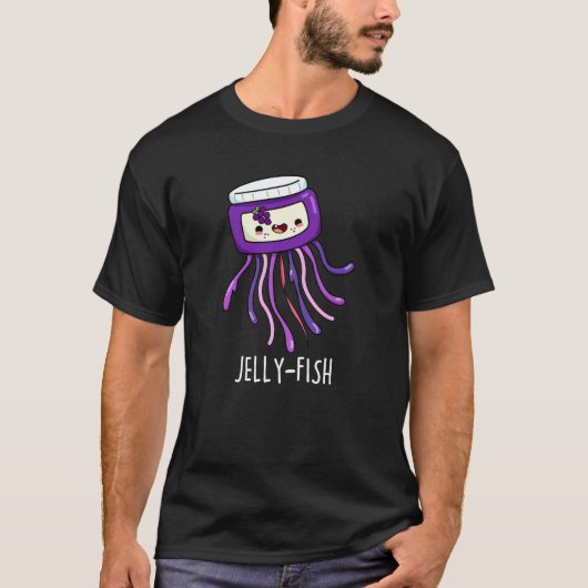 Jelly Jelly Jar Pun Dark BG T-shirt (Voorkant)
