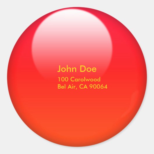 Jelly knoop envelop sealers ronde sticker (Voorkant)