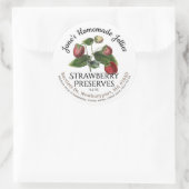 Jelly Label  Homemade aardbei reservaten (Tas)