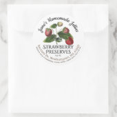 Jelly Label Homemade aardbei reservaten (Tas)